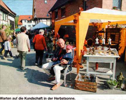 Ein Marktstand