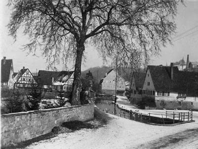 Blick zur Mühle