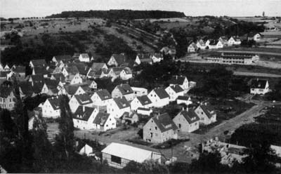 Blick auf das Neubaugebiet