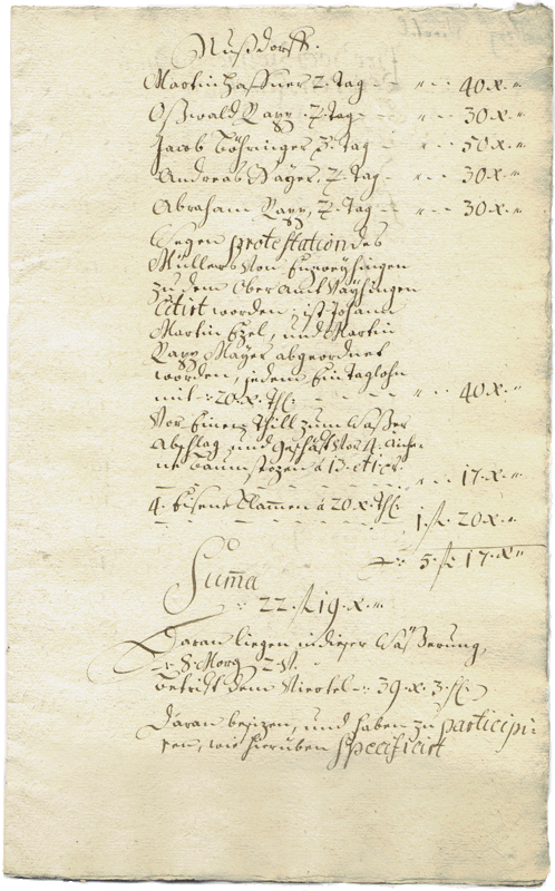 Urkunde vom 14.7.1760 Seite 3
