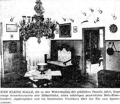 Die kleine Halle im Schloss